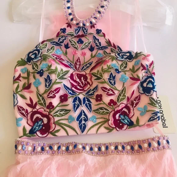 NWT Nox Anabel - 8262 Two Piece Embroidered Mermaid Formal Prom Dress - Picture 12 of 15